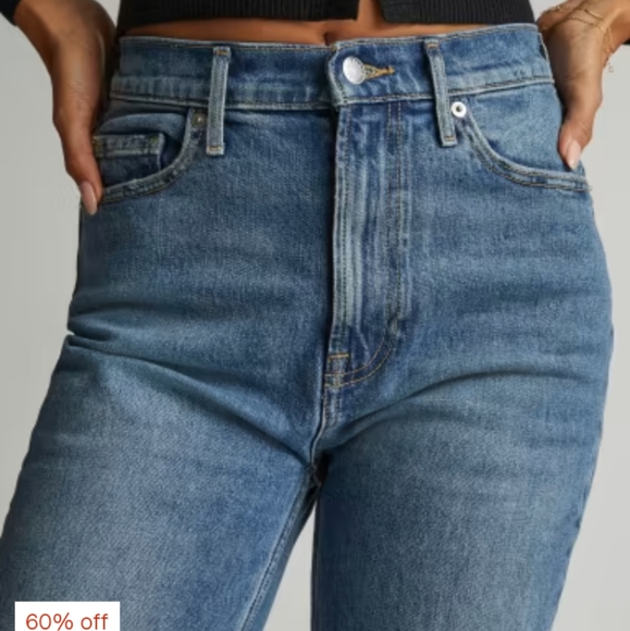 EVERLANE the original cheeky jean BLUE 26 cropped - Picture 4 of 12